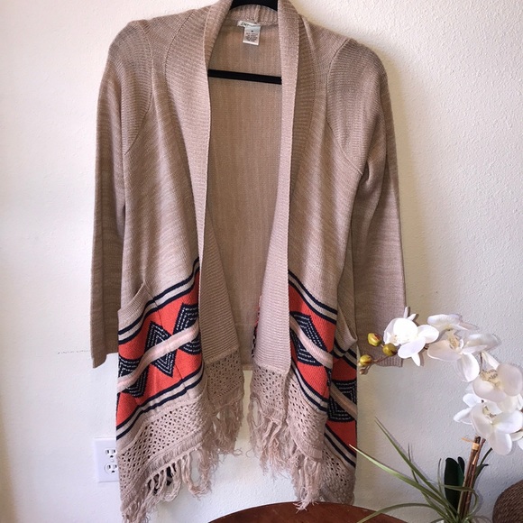 Sweaters - Long Tan Sweater